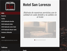 Tablet Screenshot of hotelsanlorenzo.com.mx